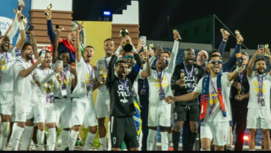 تتويج نادي أبها بلقب بطولة دوري يلو لموسم 2025–2026 علاء حمدي