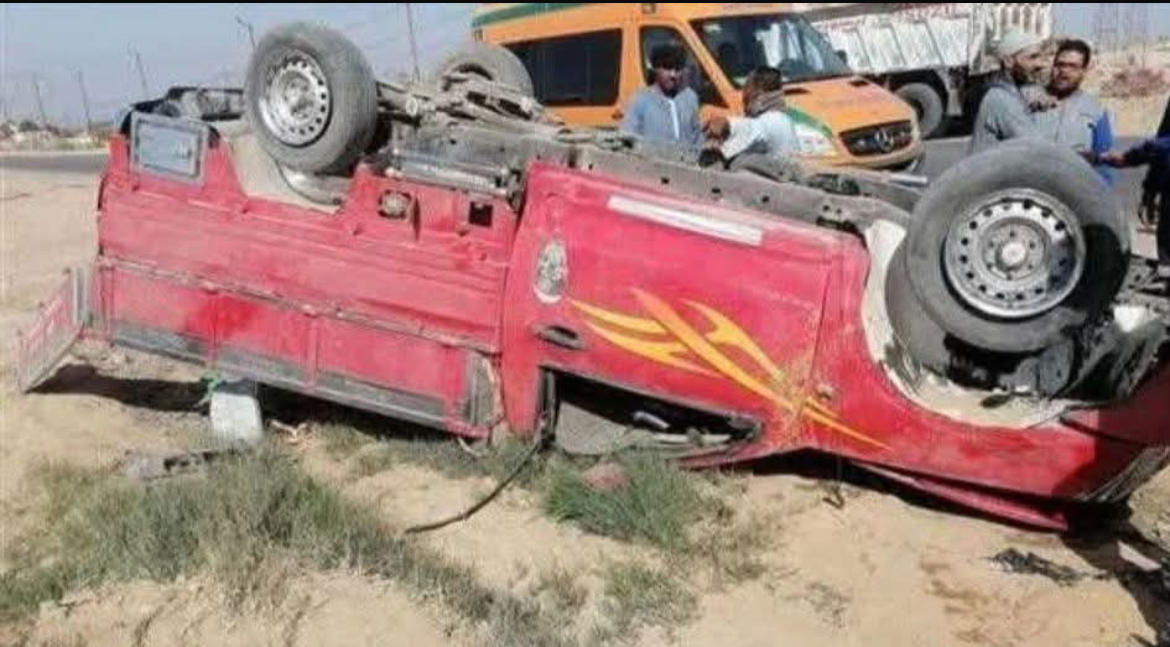 إصابة 14 عامل في حادث أنقلاب سيارة ربع نقل خلال توجههم للعمل بمزرعة بالفيوم كتب/طلعت مرسى إبراهيم